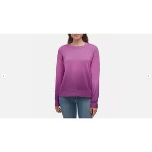 Modern Casual Splendid Super Soft Jersey Ombre Dip Dye Long Sleeve Sweatshirt XL